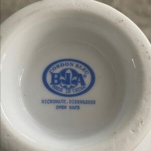 2 piceCordon Bleu BIA White Porcelain Kitchen Bowl - Microwave & Dishwasher Safe